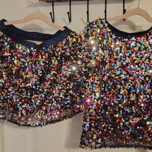✨ 365 Garanimals Girls Size 8 Multicolor Sequin 2-Piece Set – Party / Birthday